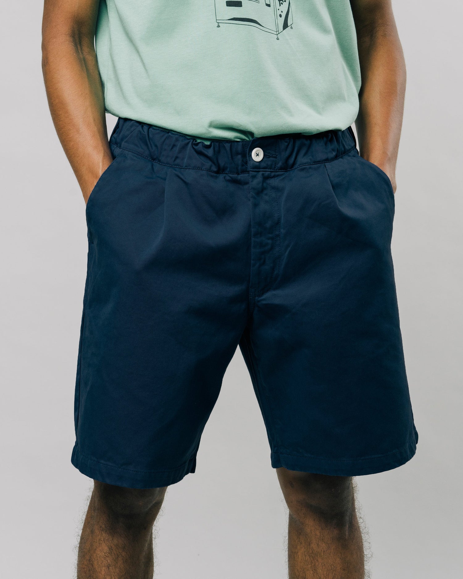 Navy Oversized Shorts