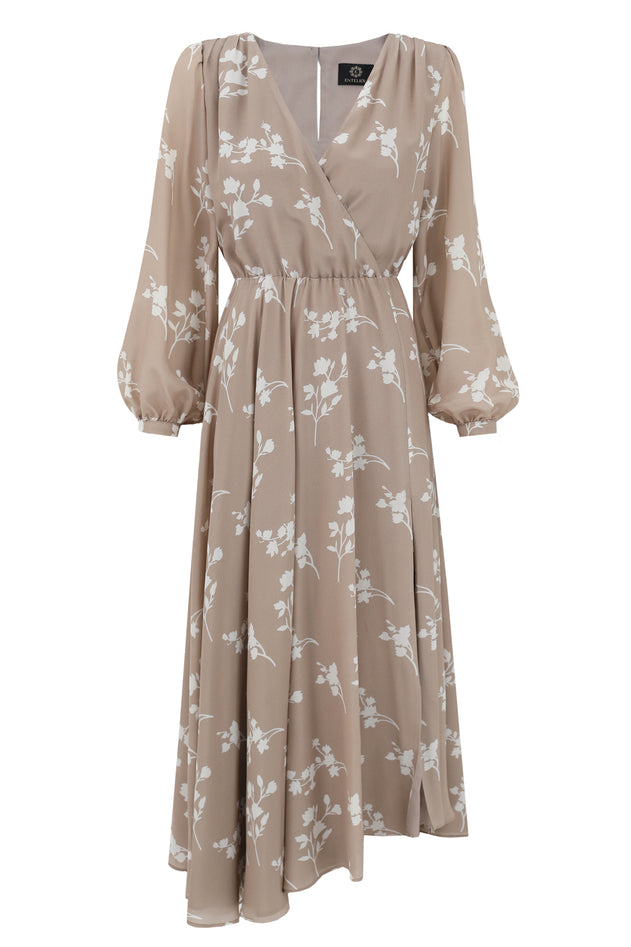 Magnolia Beige Silk Dress