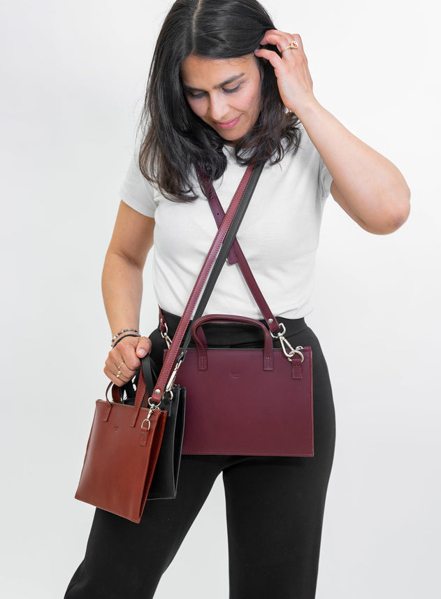 Cross Body Pouch Leyan Bordeaux