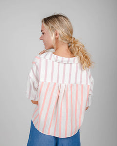 Mix Oversize Cropped Blouse Coiro