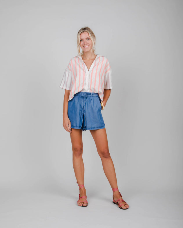 Mix Oversize Cropped Blouse Coiro