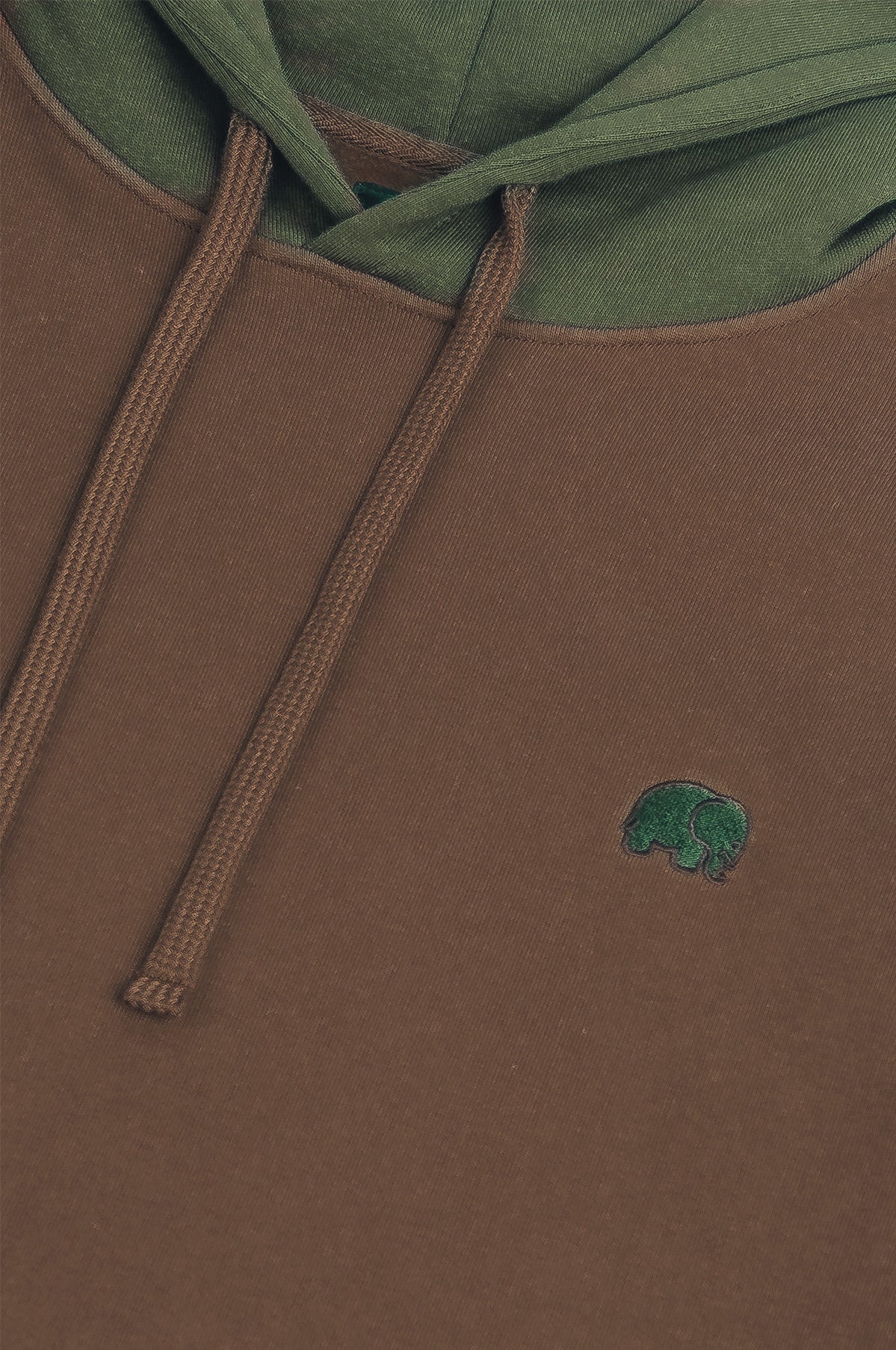 Color Block Hoodie Olive Woods