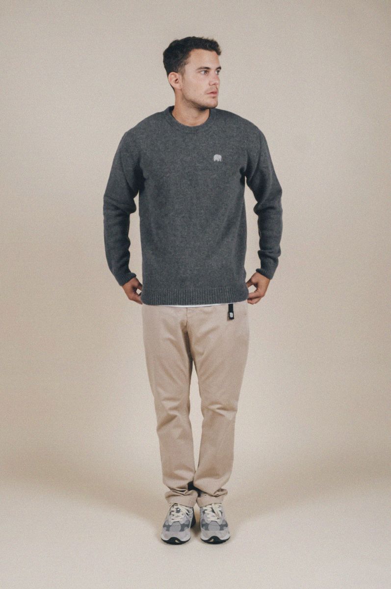Sella Knit Dark Heather Grey