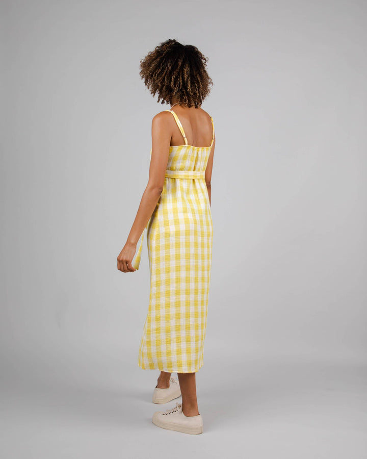 Brava Fabrics - Lorena Strap Dress Lemon