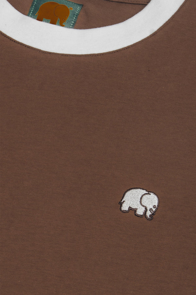 Women's Color Block T-Shirt Cocoa Brown