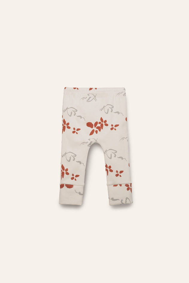 Peace Baby Pants White