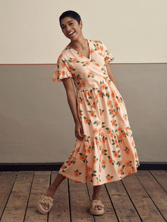 Midsummer Rose Dress Peach