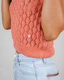 - Lace Knitted T-Shirt Pomelo, image no.8