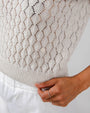 Brava Fabrics - Lace Knitted T-Shirt Ecru, image no.8