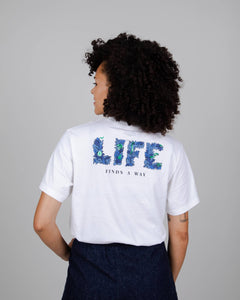 Jurrasic Park Life Finds A Way T-Shirt White