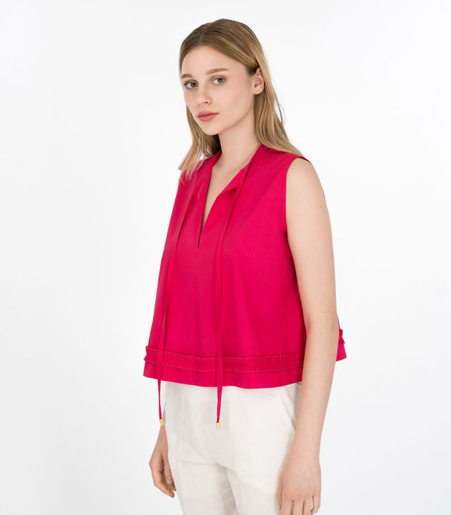 Sleeveless Top Fuchsia