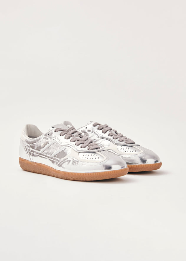 Tb.490 Rife Cream Leather Sneakers Shimmer Silver
