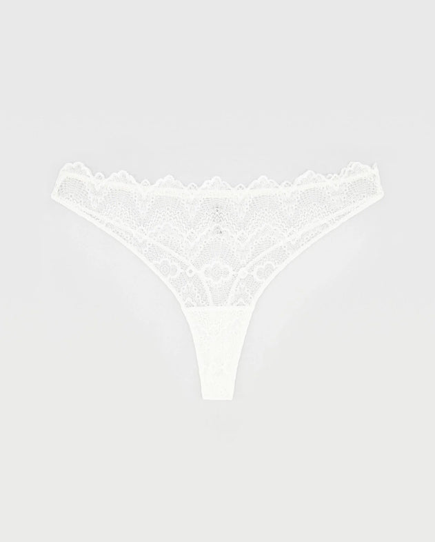 Lace String Blanche White
