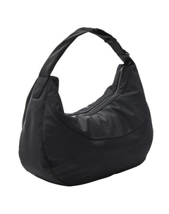 Edna Matte Twill Shoulder Bag Soil Black