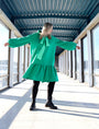 Miia Halmesmaa - Flowy Hoodie Dress Green, image no.7