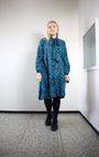 Miia Halmesmaa - Shirt Dress Petrol Flower, image no.3