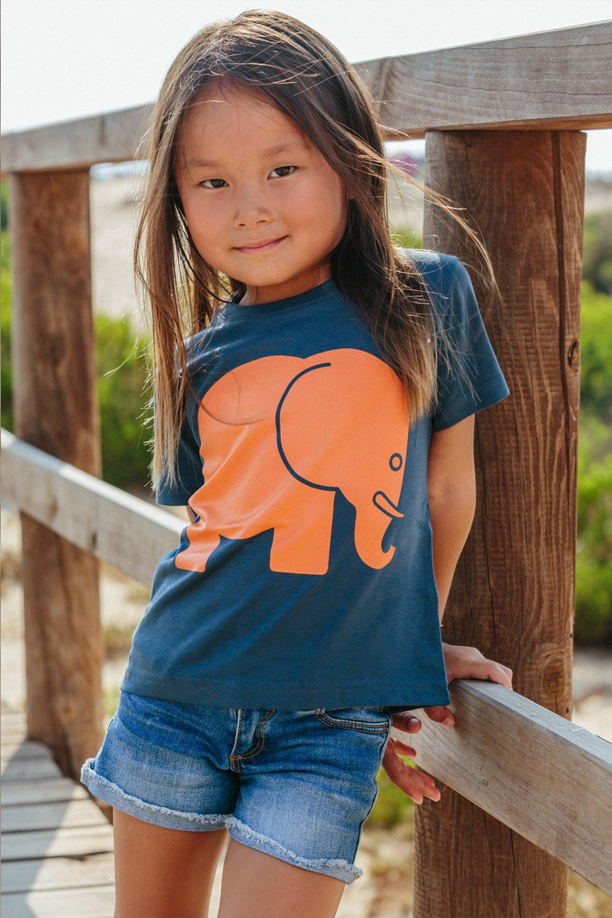 Kids' Organic Classic T-Shirt Trendsplant Blue