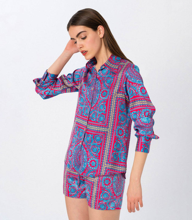 Amelie Print Long-sleeve Shirt