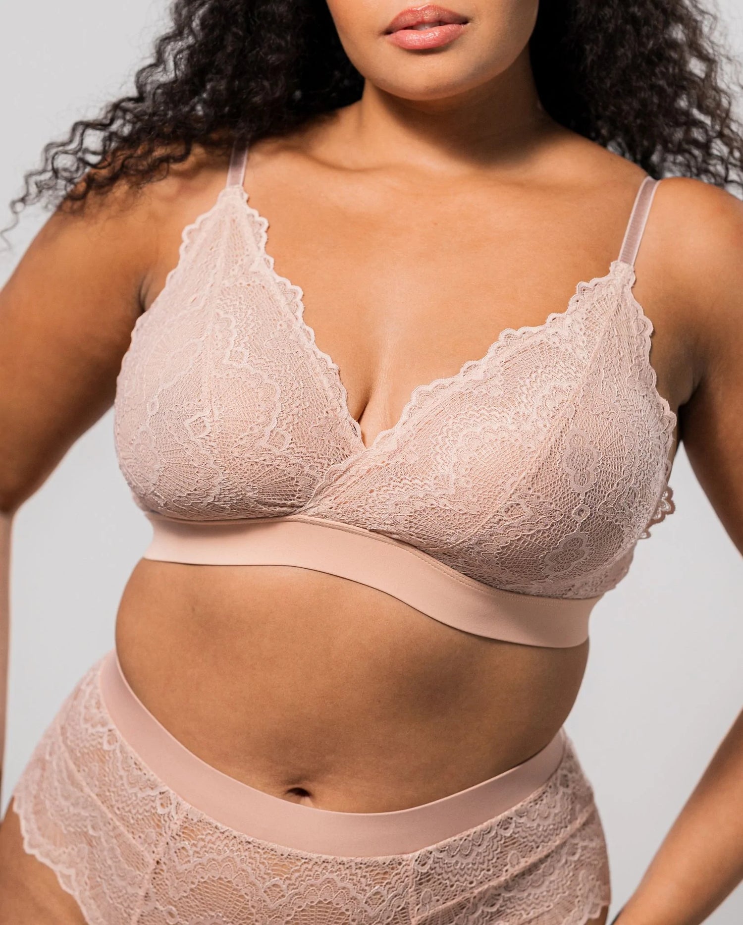 Lined Bralette Naked