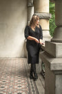  - Fine Knit Midi Dress Black, image no.1