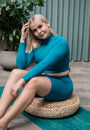 REVOEL - Liza Long Sleeve Wrap Shirt Turquoise, image no.1