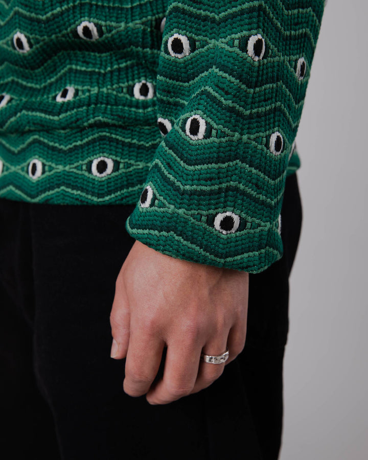 Brava Fabrics - Eyes Jacquard Sweatshirt Green