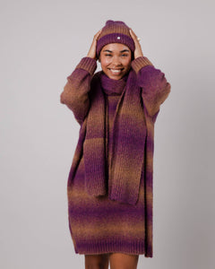 Knitted Alpaca Dress Grape