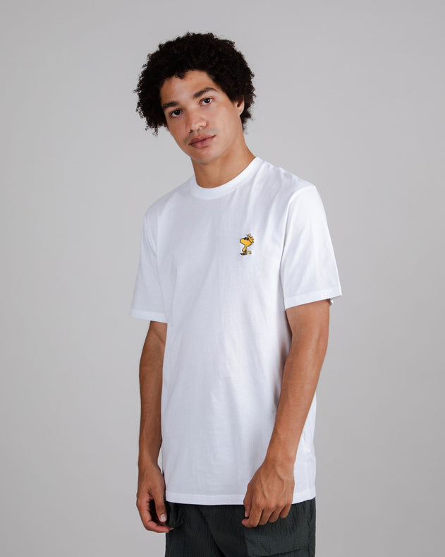 Peanuts Sunny Woodstock Cotton T-Shirt White