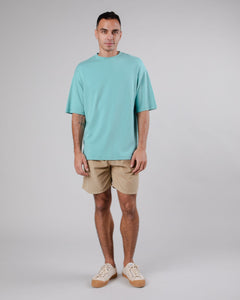 Interlock Oversize Cotton T-Shirt Ocean
