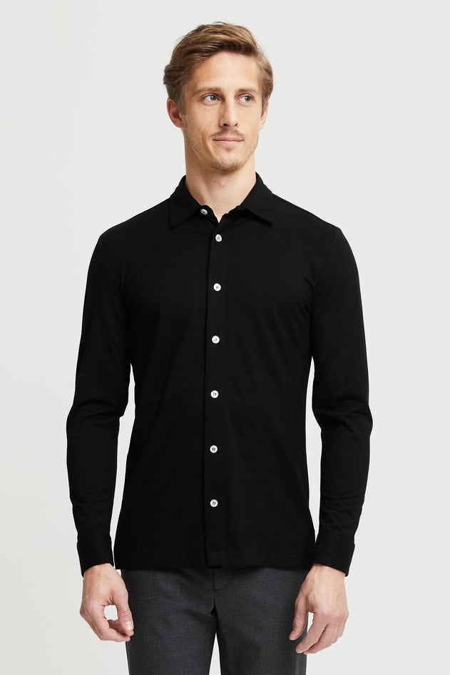 Hemmo Bamboo Jersey Shirt Black