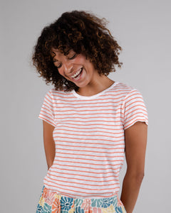 Stripes T-Shirt Coral