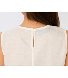 Embroidered Sleeveless Top