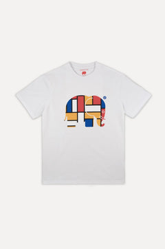 Abstract Organic Classic T-Shirt White