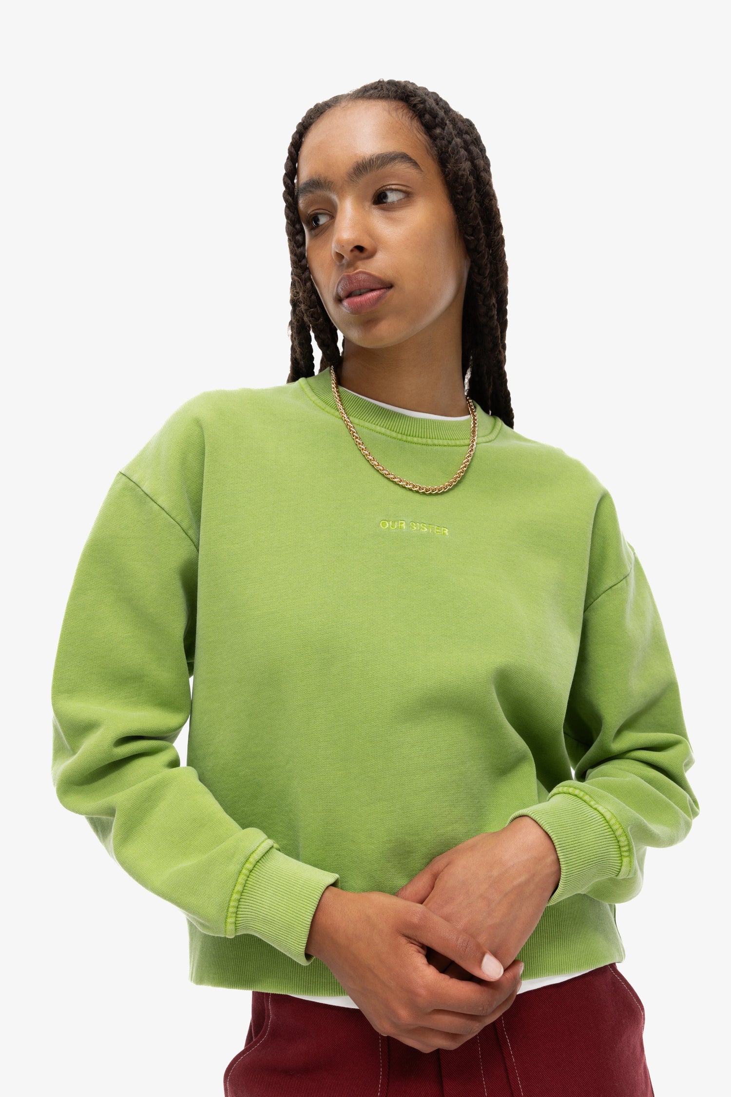 Sweater Stonewash Green