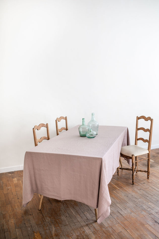 Linen Tablecloth Rosy Brown