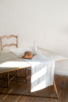 Linen Table Runner Cream