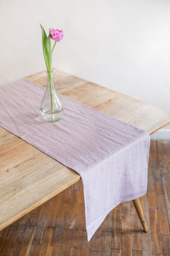 Linen Table Runner Dusty Rose