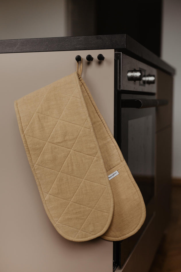 Linen Double Oven Mitt