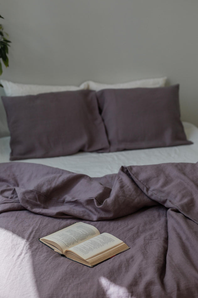 Linen Bedding Set Dusty Lavender