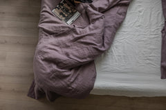 Linen Bedding Set Dusty Lavender