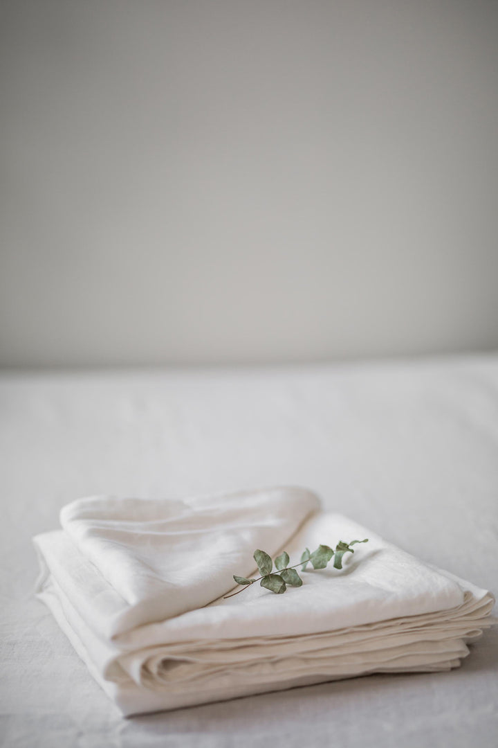 AmourLinen - Linen Flat Sheet White