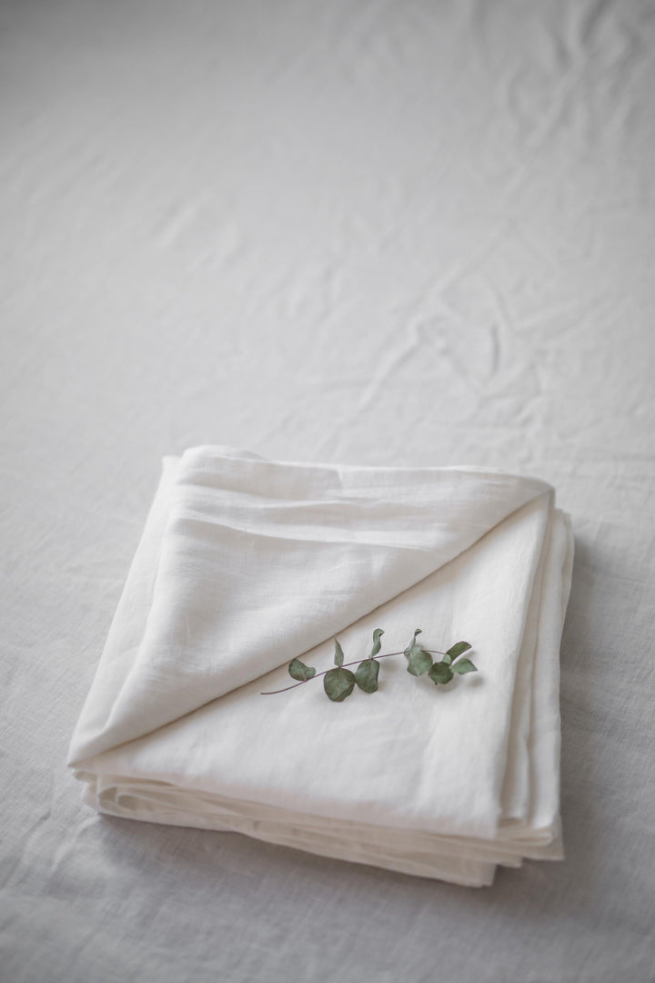 AmourLinen - Linen Flat Sheet White