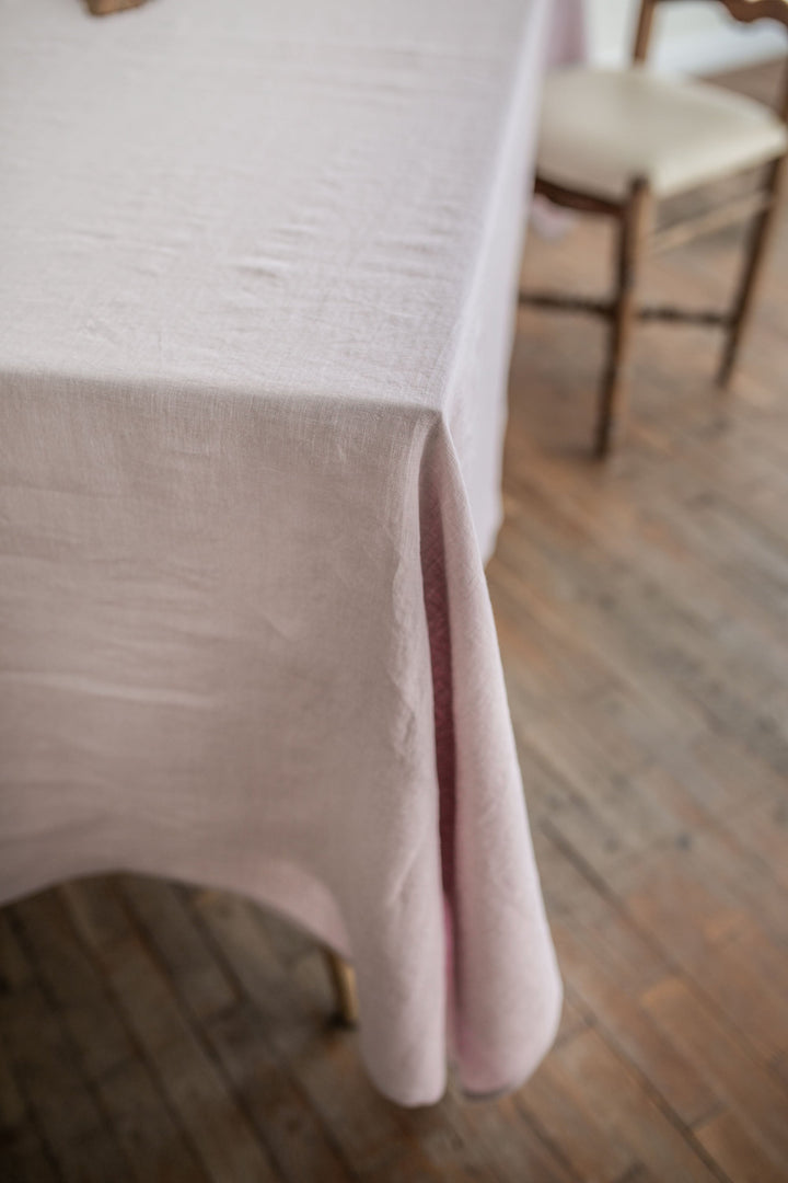 AmourLinen - Linen Tablecloth Dusty Rose