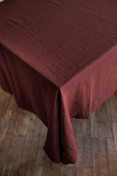 Linen Tablecloth Terracotta