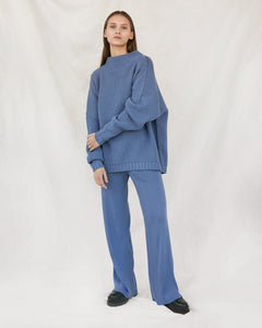 Laumės Merino Wool Sweater Baltic Blue