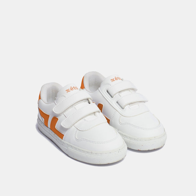 Kids' Zèta Sneakers White / Orange