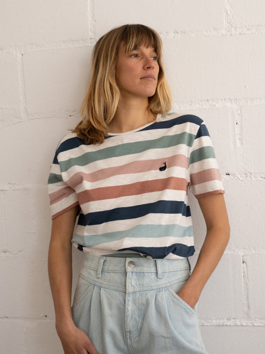Vido T-Shirt Multicolor Striped - IVALO.COM