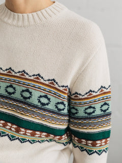 Irakleia Sweater Jacquard White