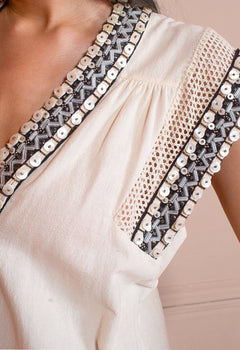 Mother Of Pearls Top White