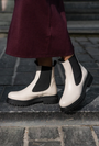JUTELAUNE - White Chelsea Boots, image no.1